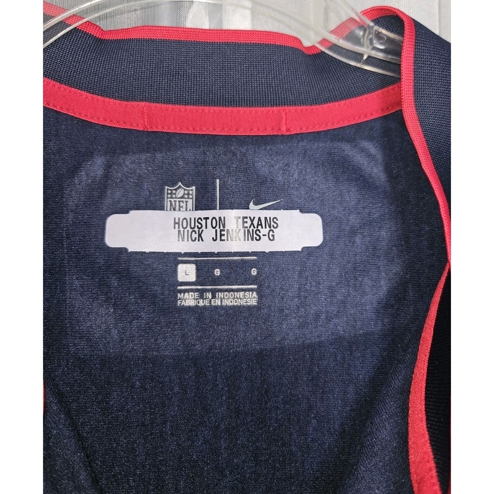 Houston Texans Antigua Heather Navy Spikes Quarter-Zip Pull Men's Size L - Picture 3 of 10